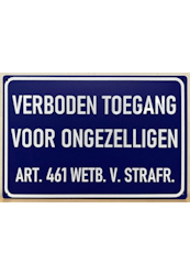 Verboden toegang voor ongezellige mensen!